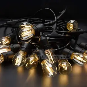 E27 Outdoor LED String Lights Waterproof Lamp Holder Bulb