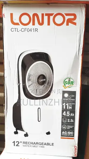 Lontor Rechargeable Water Mist Cooling Fan