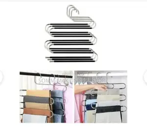 S-Shaped Metal Trouser Hangers -5 Layers