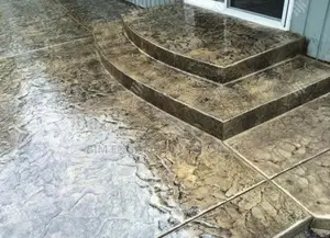 Fluted Panel WPC Increte Stamp Painted Floor