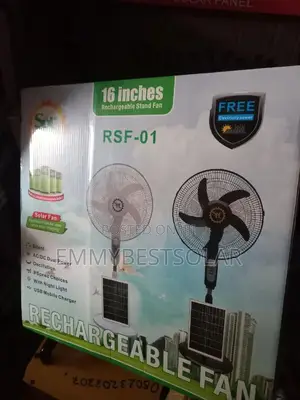16 Inches Solar Rechargeable Fan