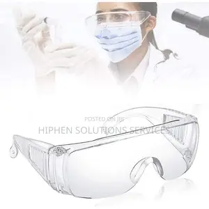 White Anti Scratch Protective Eyewear