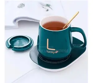 Ceramic Coffee Cup With Automatic Heating Pad