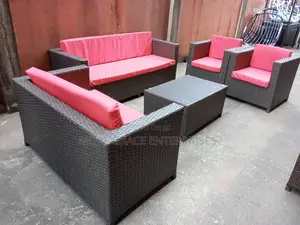 A Set of Rattan Sofa and Table for Living Room