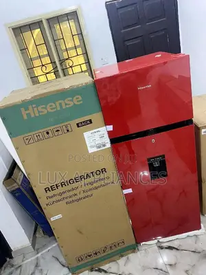 Hisense 205DRB 204L Double Door Refrigerator-red