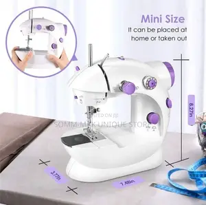 Sewing Machine Mini Portable With Night Light Foot Pedal