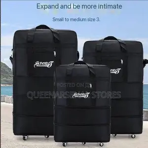 Collapsible High Quality Leather Traveling Bag