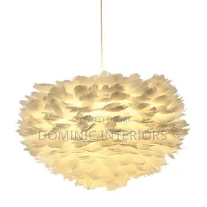 Living Room Feather Lamp