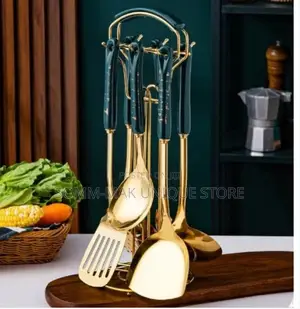 Nordic Wares Gold Stainless Steel Cooking Spoon Set - 7 PCS