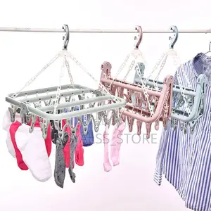 Multifunctional Pant,Socks And Bra Hanger With Pegs