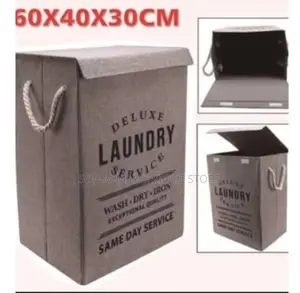 Deluxe Foldable Laundry Box With Cover