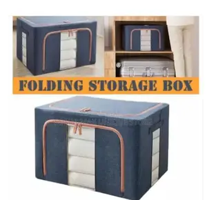 Foldable Storage Box -With Zip - 66l
