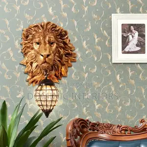 Creative Lion Head Wall Lamp