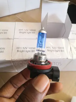 Original Headlamp Bulb Halogen Blue Glass 12v H11 100w