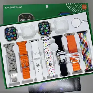 I50 Ultra 2 Suit Smartwatches 11in1 7 Strap Wireless Charger