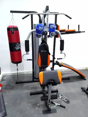 Classic 3 Station Gym With Punching Bag