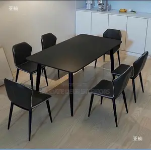 Classic 6 Seaters Marble Top Dining