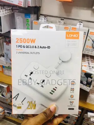 Ldnio 2500W 1pd Qc3.0 Auto ID 4usb Power Socket