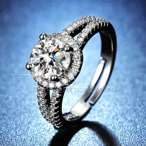 Zirconia Silver Forever Classic Women Engagement Ring