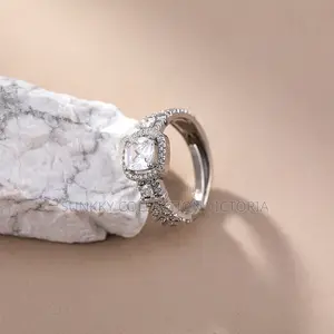 Zirconia Silver Forever Classic Women Engagement Ring