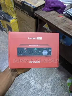 Scarlet 2i2 Soundcard. Focusrite Audio Interface for Home Studios.