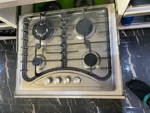 Stainless Steel Inbuilt 4 Burner Gas Cookers