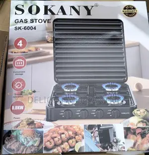 Sokany 4 Face Tabletop Gas Cooker Burner