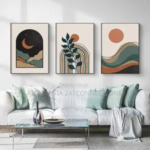 Golden Status Abstract Artwork Frames