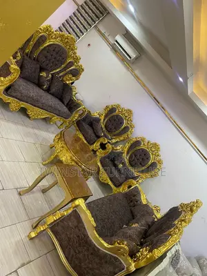 New Modern Royal Egyptian Sofa Chairs With Table and Stools