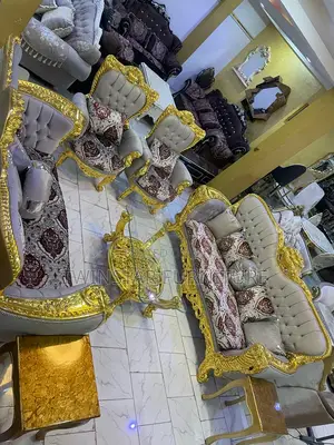 New Modern Royal Egyptian Sofa Chairs With Table and Stools