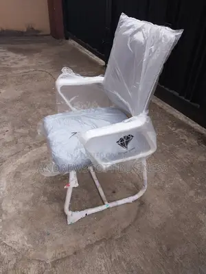 Grey and White Colour Visitors Office Chair