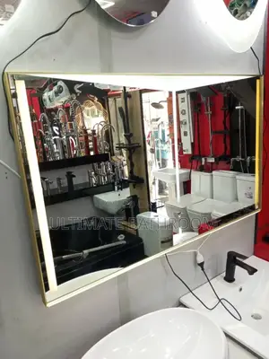 Hand Wave Gold Frame Mirror