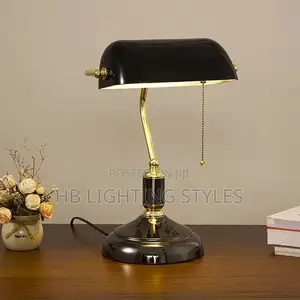 Bank Table Lamp European Style Glass Lamp