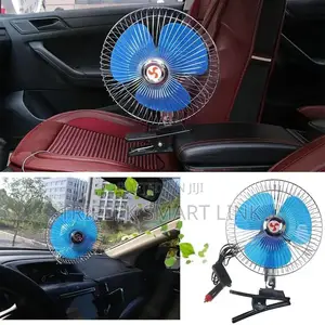 8 Inch 12V/24V Oscillating Fan For Cars, SUV, Van Trucks Etc