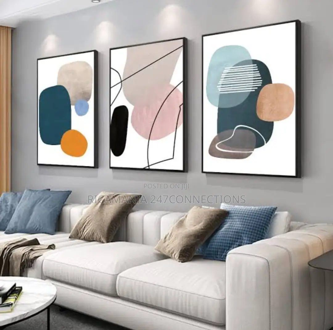 Abstract Artwork Flowers Frame