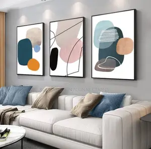 Abstract Artwork Flowers Frame