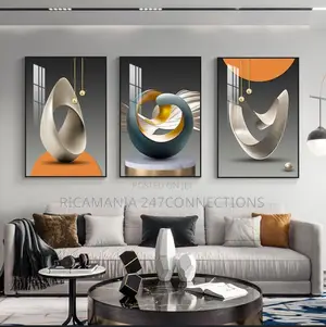 Three in One Abstract Artwork Frames