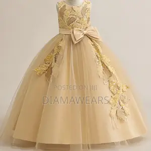 Cream/Gold Princess Full Ball Gown