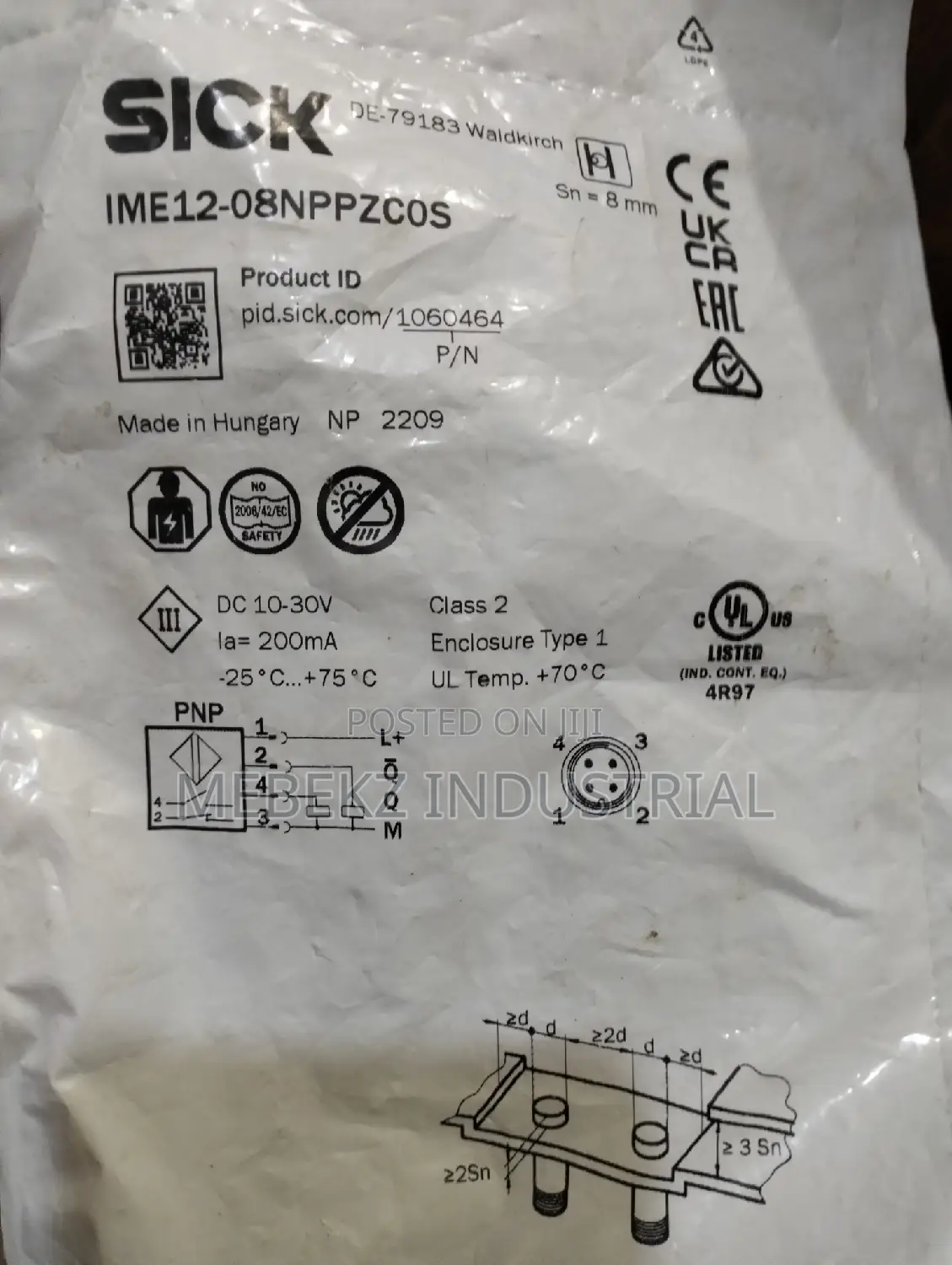 Sick Inductive Proximity Sensor