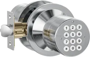 Electric Keyless Smart Lock With Key Pad Backup Security