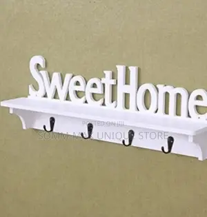 Sweet Home Design Key Holder Wooden Wall Shelf