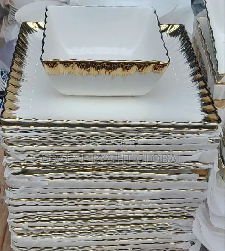 Square Shaped Ceramic Dinner Set