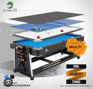 4in1 Revolver Pool ,Air Hockey and Tennis Table