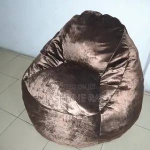 Brown Bean Bag Sofa 4ft