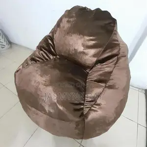 Brown Bean Bag Sofa 4ft