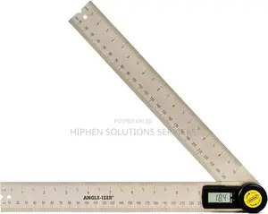 Digital Protractor, 200mm Stainless Steel Digital Angle Rule