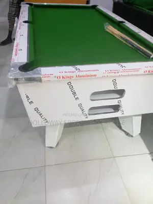 White Gloss Marble And Coin Snooker Board