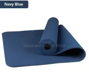 Eco Friendly Tpe Yoga Exercise Mat- Navy Blue