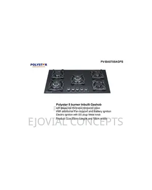 Polystar 5 Burner Inbuilt Gas Hob