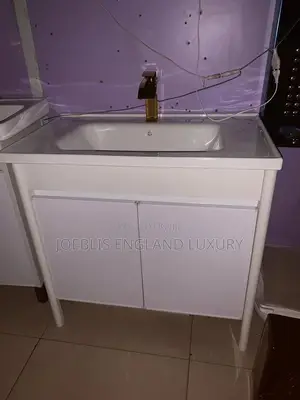 80cm Bathroom Cabinet With Mirror PVC White